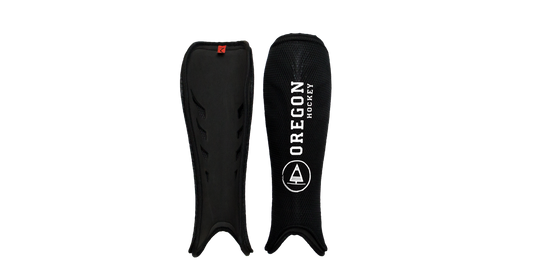 Shinpad Black/White - Oregon Hockey
