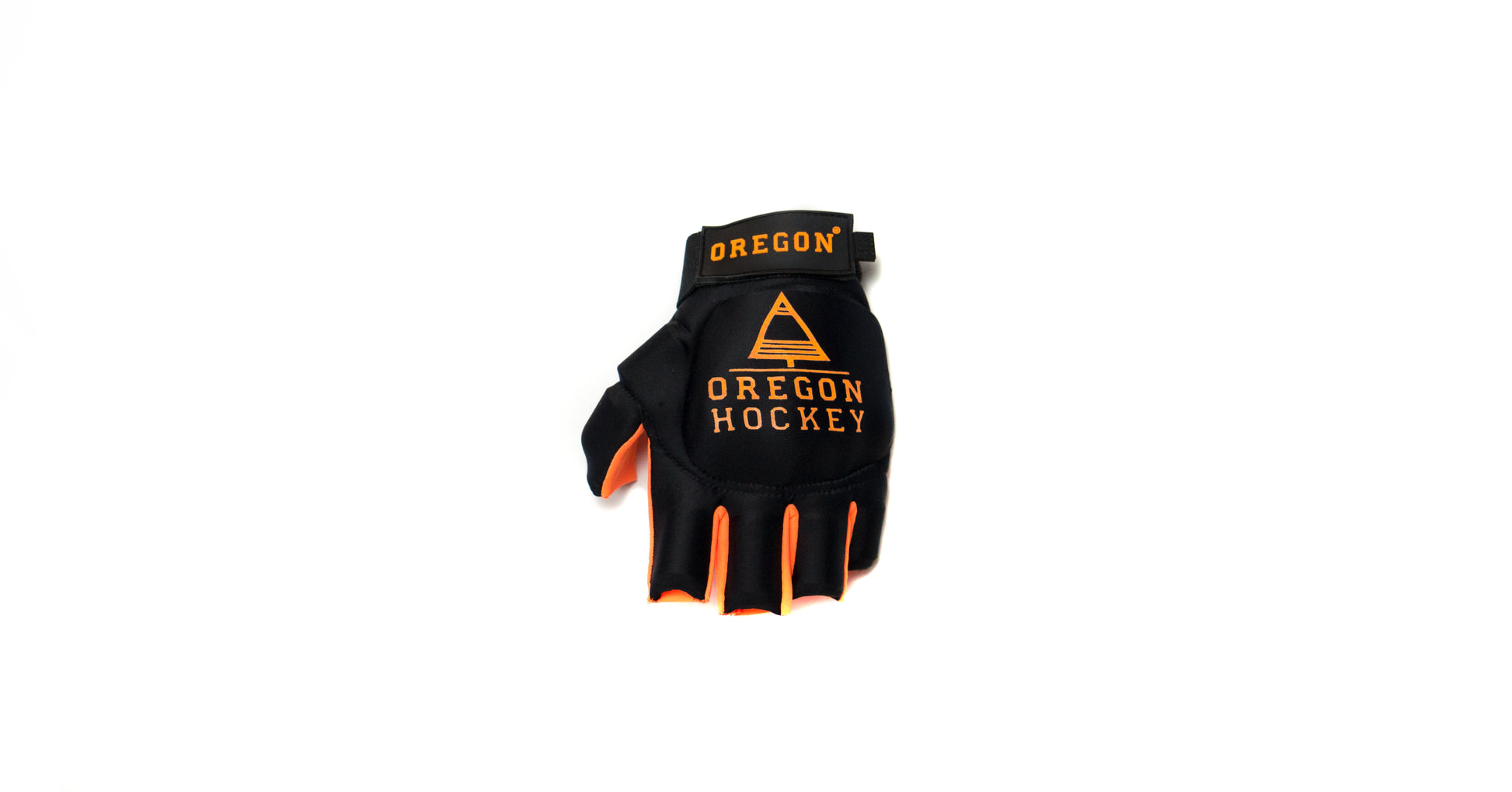 Black/Orange Glove - Oregon Hockey